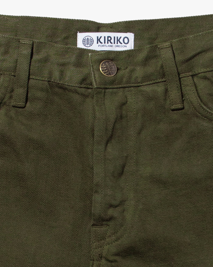 Kiriko Original Denim Jeans, US Made Custom Dyed Premium Selvedge, Aimiru-cha, Nami