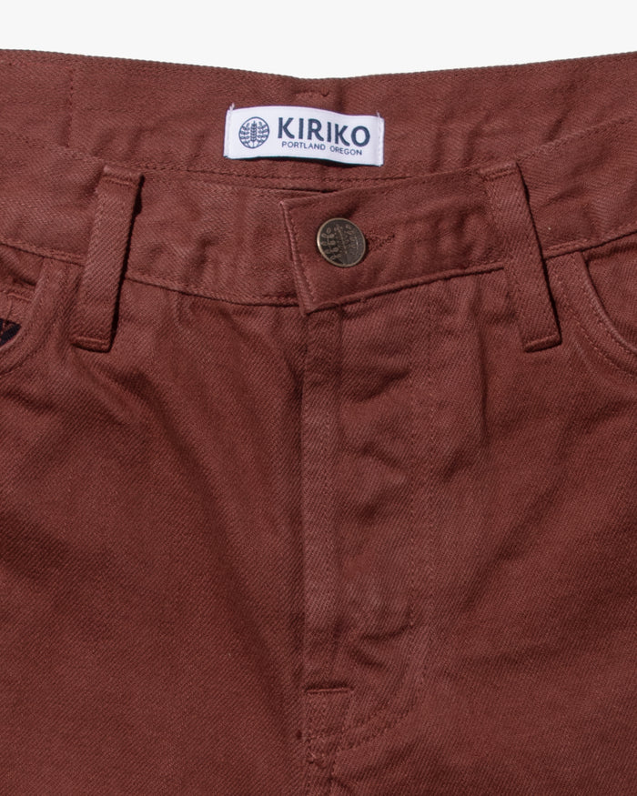 Kiriko Original Denim Jeans, US Made Custom Dyed Premium Selvedge, Kuwazome-Iro, Nami