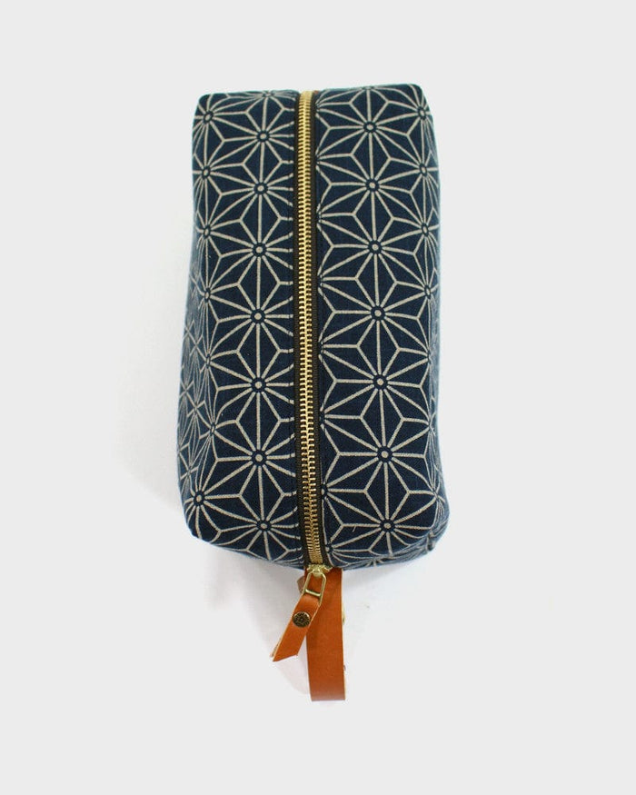 Kiriko Original Dopp Kit, Indigo Asanoha