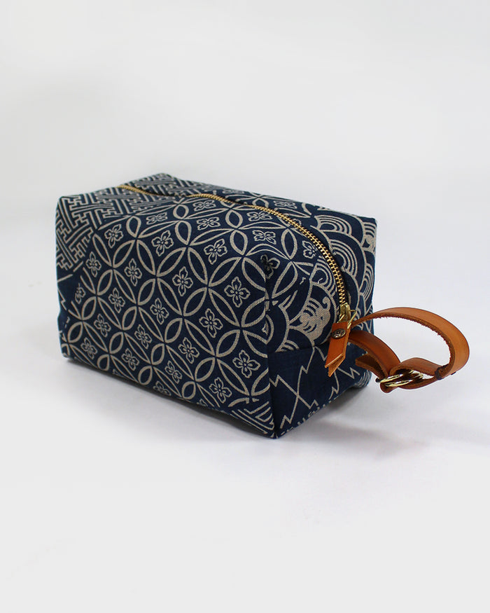 Kiriko Original Dopp Kit, Indigo Large Multi