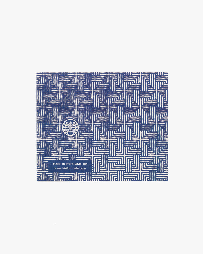 Indigo and White Geometric