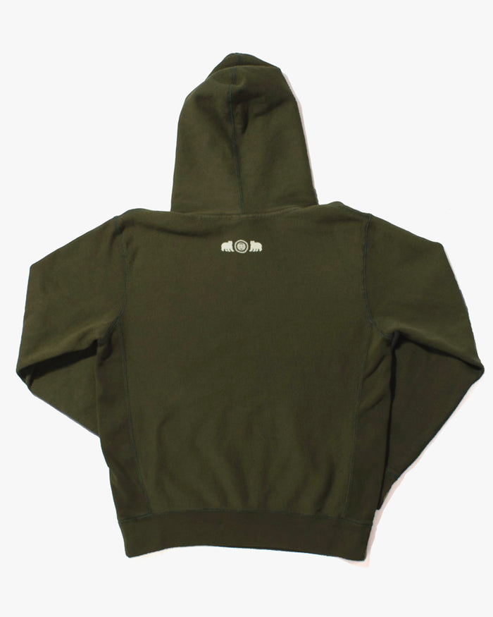 Kiriko Original Hoodie, 13oz Cotton, Printed Kintaro, Green