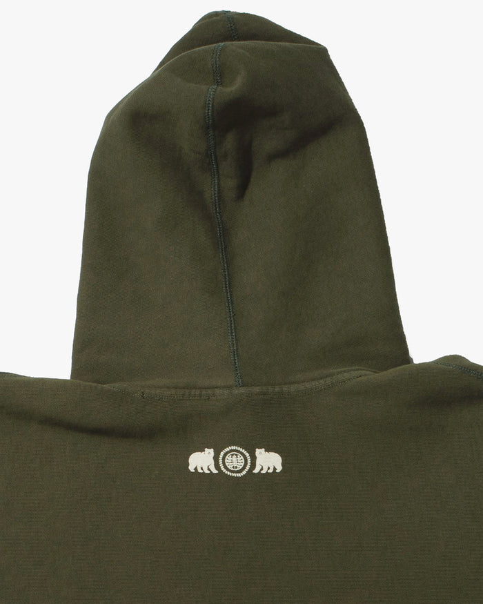 Kiriko Original Hoodie, 13oz Cotton, Printed Kintaro, Green