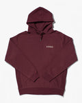 Kiriko Original Hoodie, Printed Ainu, Maroon