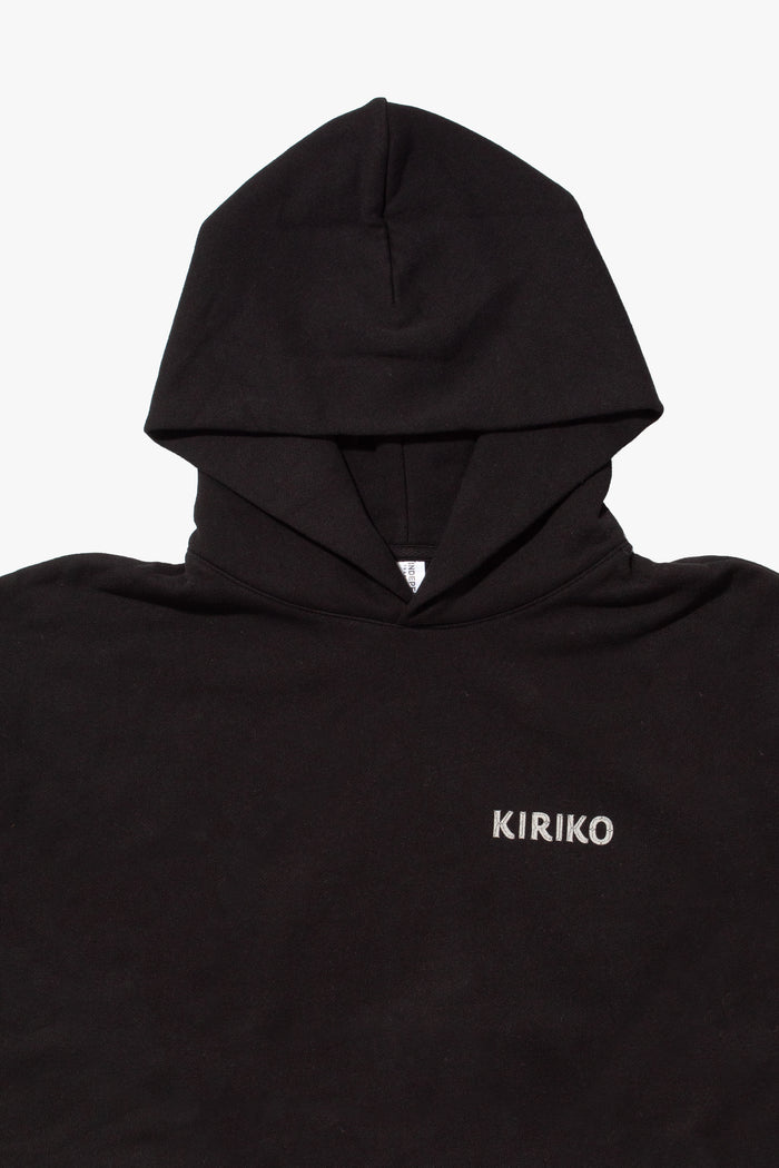 Kiriko Original Hoodie, Printed Koi-Dragon, Black
