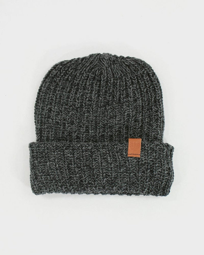 Kiriko Original Knit Cap, Marbled Charcoal, 9 ˝