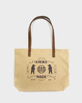 Kiriko Original Large Tote Bag, Canvas, Natural Bear