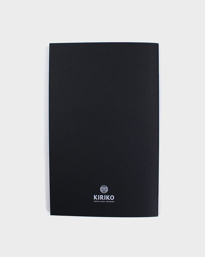 Kiriko Original Lined Notebook, Black Karakusa