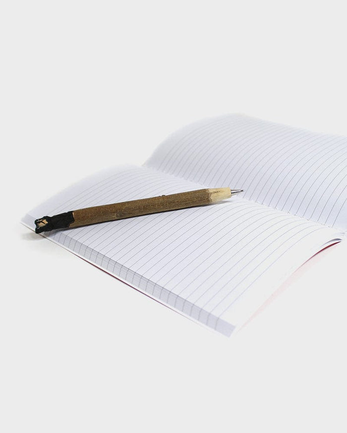 Kiriko Original Lined Notebook, Blue Seigaiha
