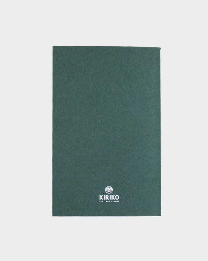 Kiriko Original Lined Notebook, Green Kumo