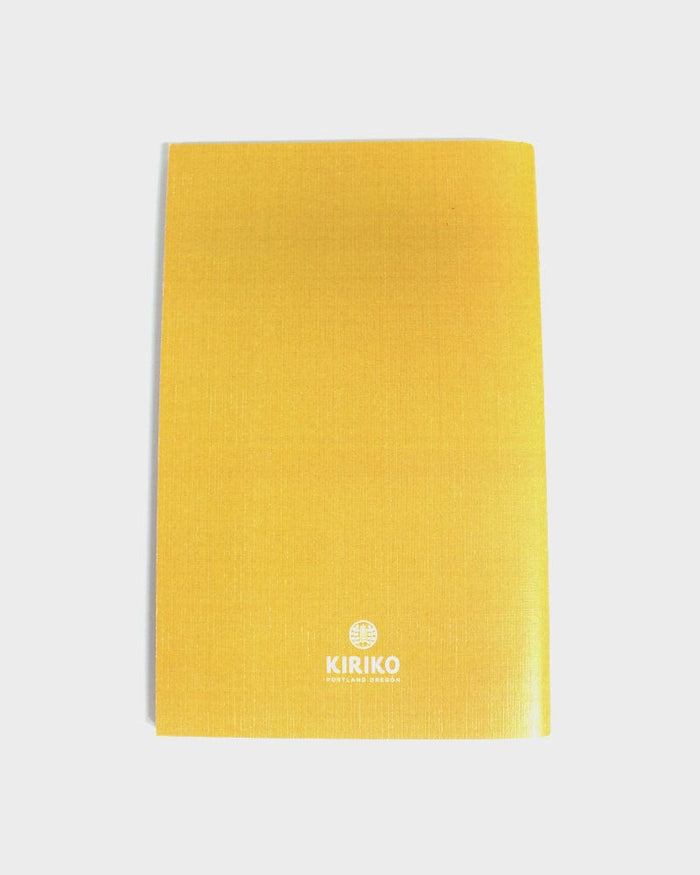 Kiriko Original Lined Notebook, Yellow Shippou