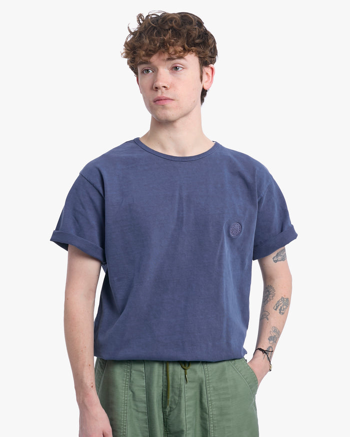 Kiriko Original Logo Embroidered T-Shirt, Blue