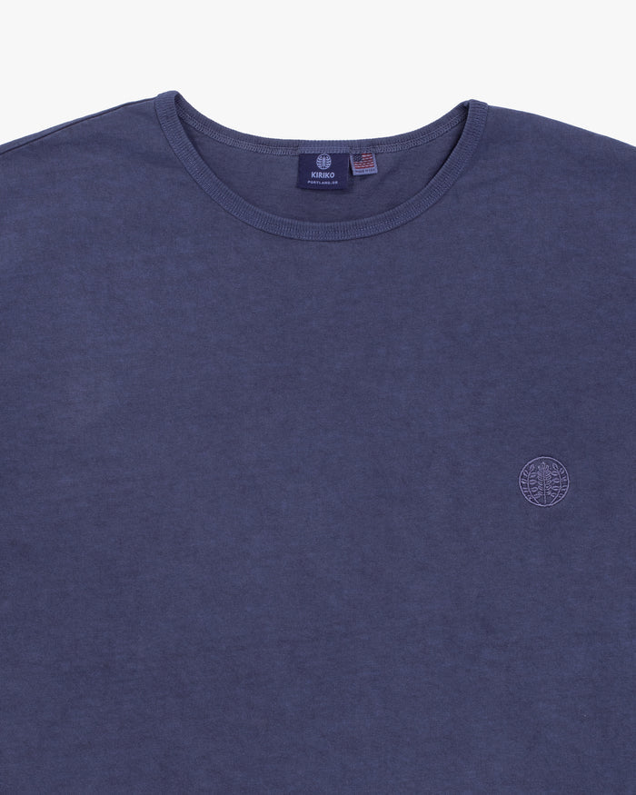 Kiriko Original Logo Embroidered T-Shirt, Blue