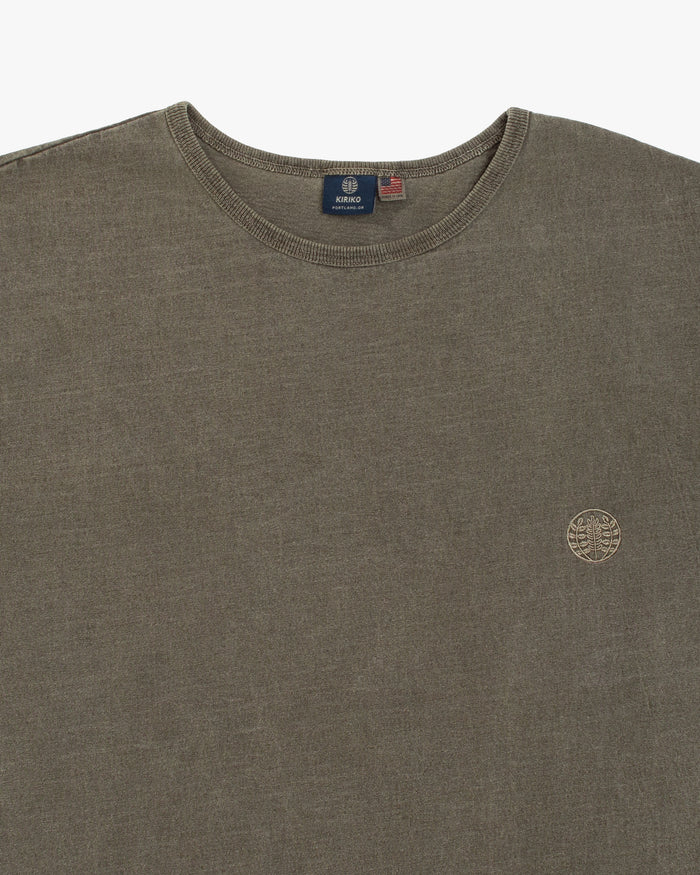 Kiriko Original Logo Embroidered T-Shirt, Green