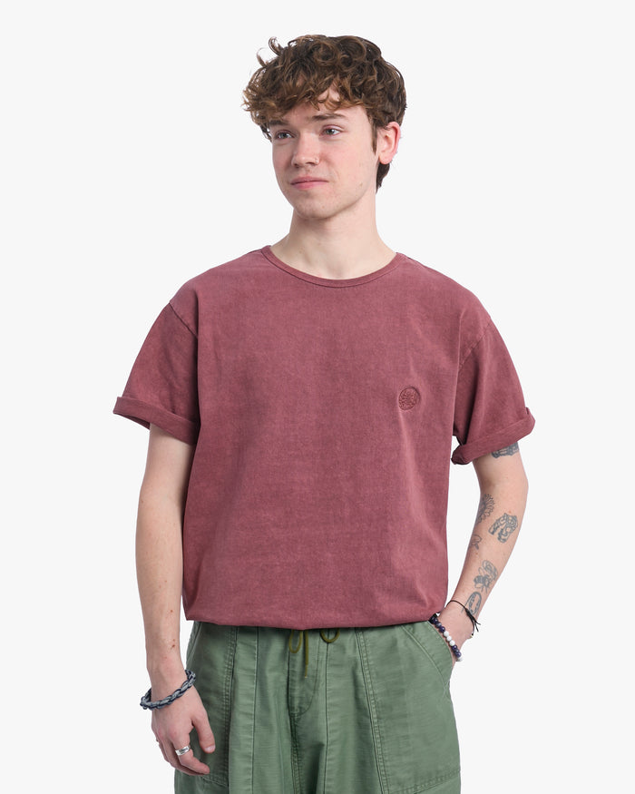 Kiriko Original Logo Embroidered T-Shirt, Red