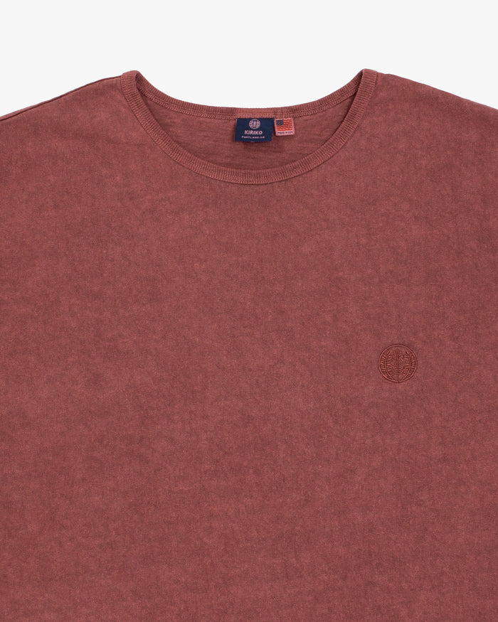Kiriko Original Logo Embroidered T-Shirt, Red