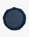 Kiriko Original Meditation Pillow, Two-Tone Zafu, Solid Indigo and Shippou
