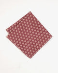 Kiriko Original Pocket Square, Burgundy Asanoha