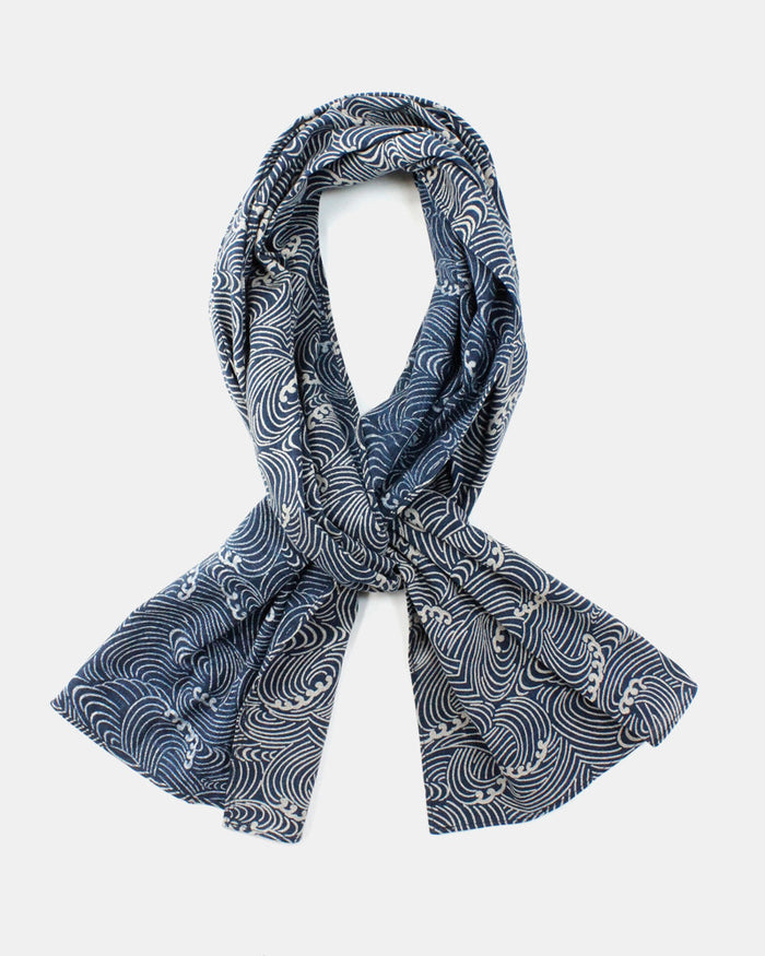 Kiriko Original Scarf, Classic, Indigo Nami