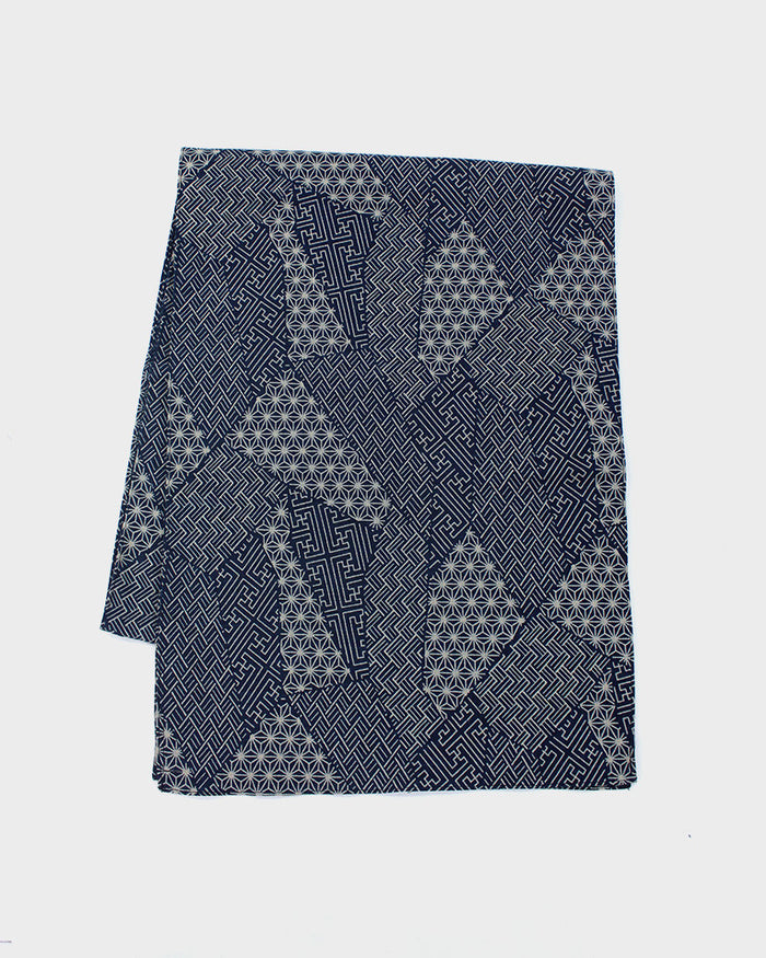 Kiriko Original Scarf, Classic, Indigo Small Multi