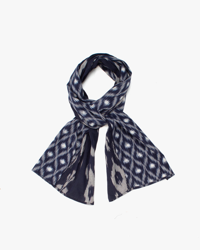 Kiriko Original Scarf, Double Split, Indian Kasuri, #1