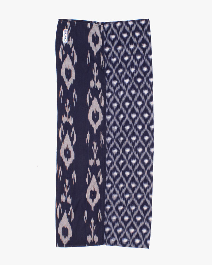 Kiriko Original Scarf, Double Split, Indian Kasuri, #1
