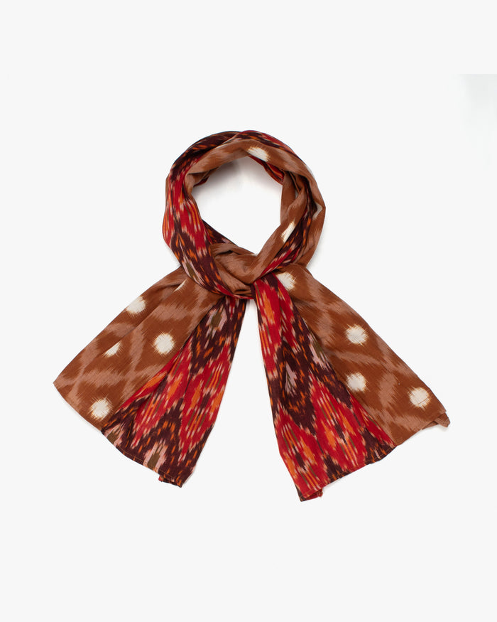 Kiriko Original Scarf, Double Split, Indian Kasuri, #2
