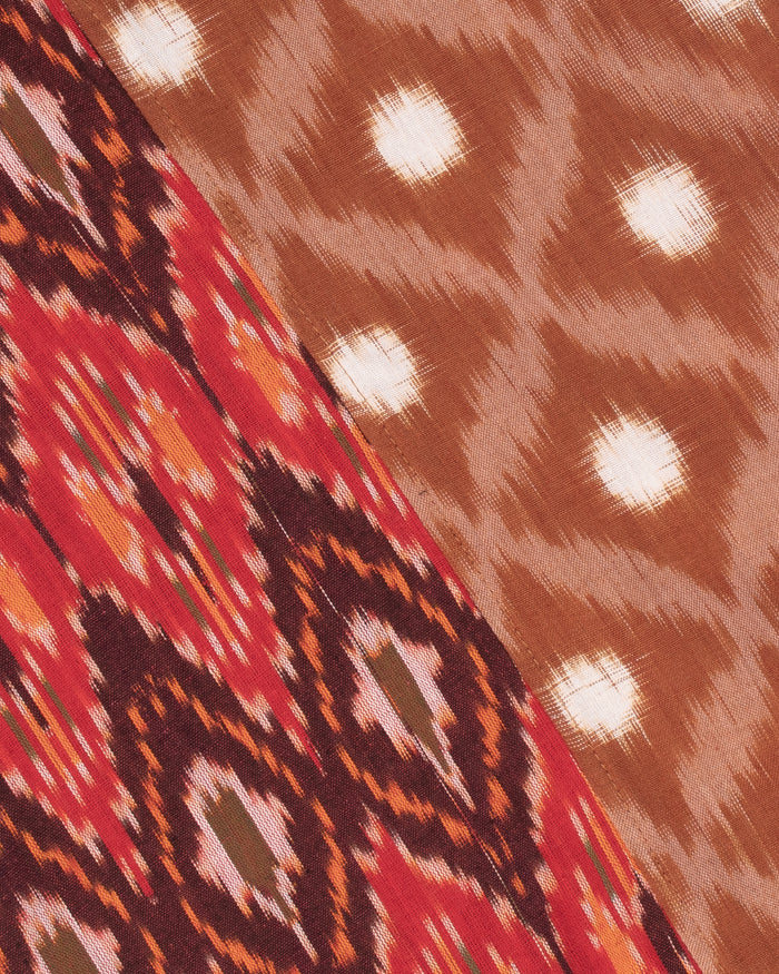 Kiriko Original Scarf, Double Split, Indian Kasuri, #2