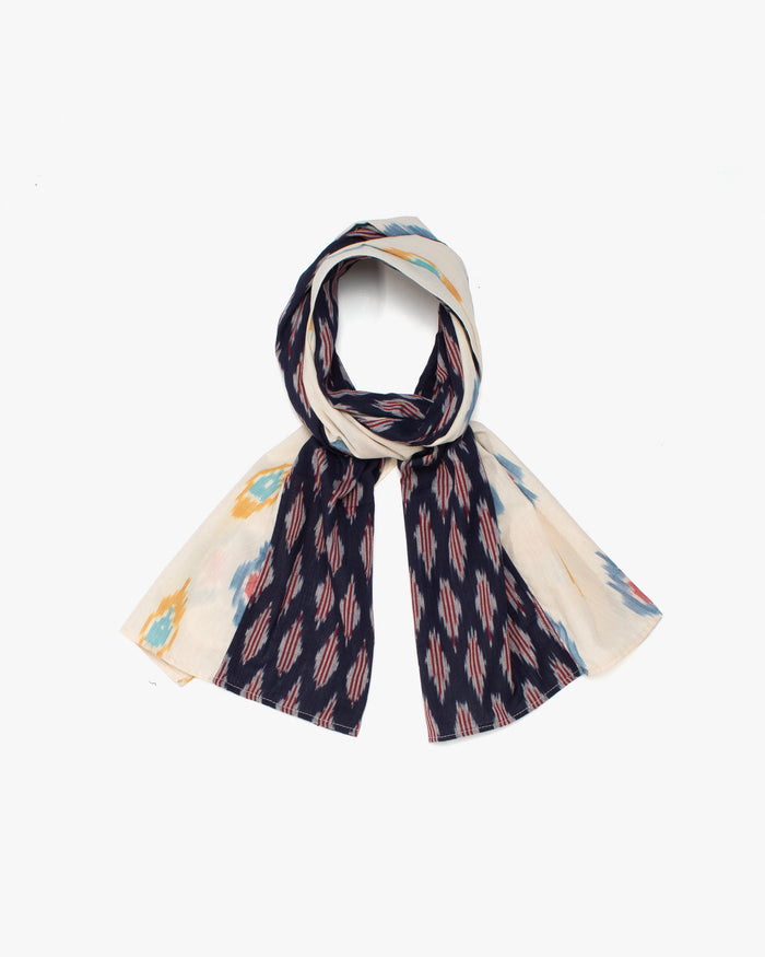Kiriko Original Scarf, Double Split, Indian Kasuri, #3