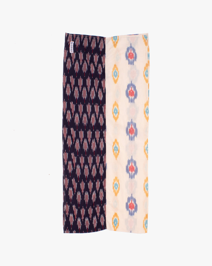 Kiriko Original Scarf, Double Split, Indian Kasuri, #3