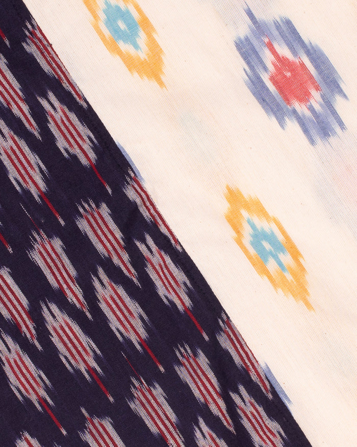 Kiriko Original Scarf, Double Split, Indian Kasuri, #3