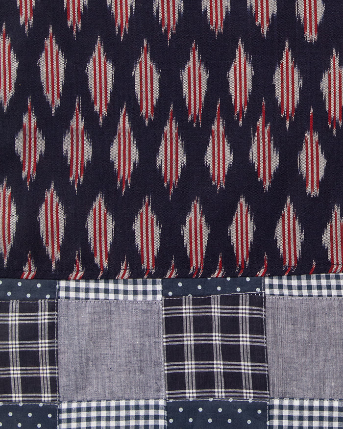 Kiriko Original Scarf, Indian Kasuri, Patchwork, 5