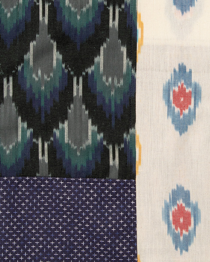 Kiriko Original Scarf, Indian Kasuri, Patchwork, 5