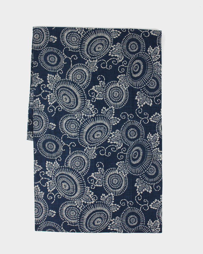 Kiriko Original Scarf Indigo Large Kiku