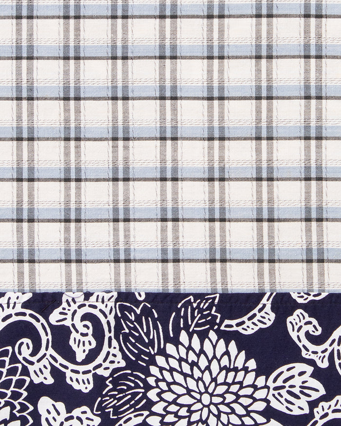 Kiriko Original Scarf, Patched Kasuri, Indigo, 26