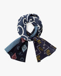 Kiriko Original Scarf, Patched Kasuri, Indigo, 28