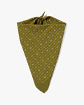 Kiriko Original Screen Printed, Custom-Dyed Bandana, Yagasuri - Green