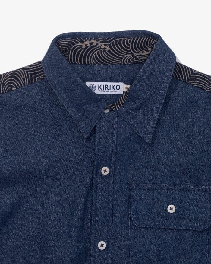 Kiriko Original Shirt, Long Sleeve Button-Up, Denim Workshirt, Nami