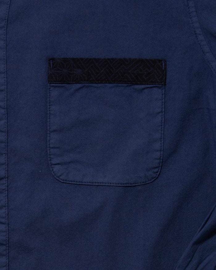 Kiriko Original Shirt, Long Sleeve Button-Up, Mandarin Collar, Hanada Small Multi