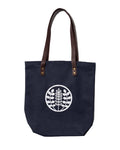 Navy canvas tote bag with Kiriko logo