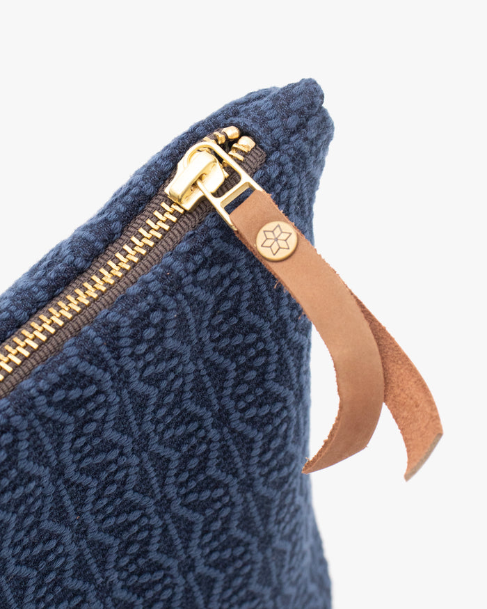 Kiriko Original Stand-Up Pouch, Kogin Asanoha, Indigo