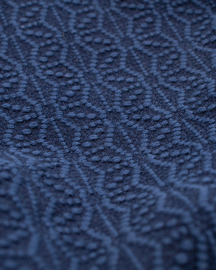 Kiriko Original Stand-Up Pouch, Kogin Asanoha, Indigo