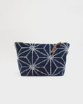 Kiriko Original Stand-Up Pouch, Navy Large Asanoha