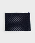 Kiriko Original Table Mat, Kasuri-Ori Indigo with White Igeta