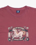Kiriko Original Tee, 6 oz. Cotton, Pink with Year of the Horse