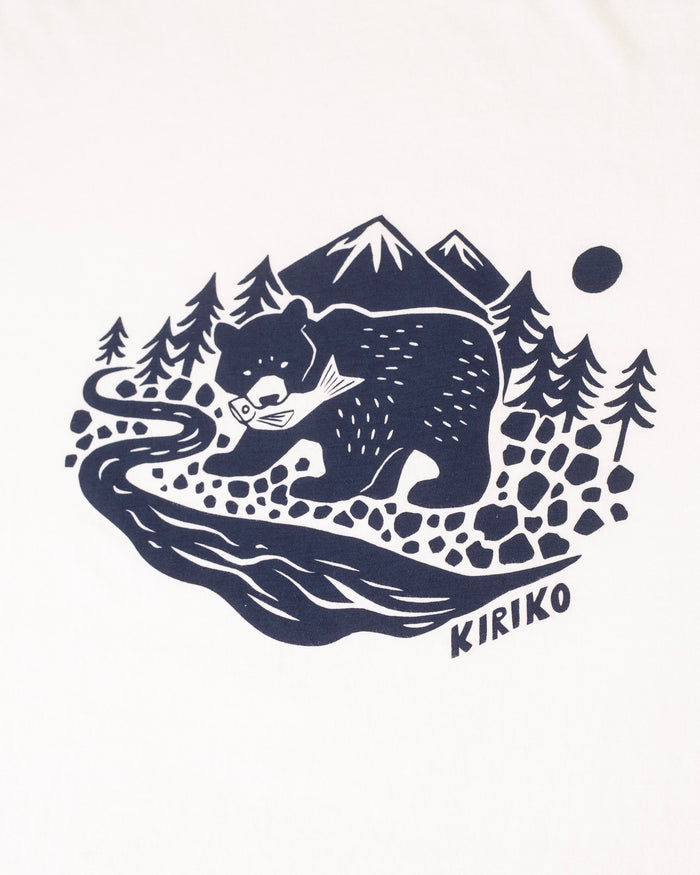 Kiriko Original Tee, 6oz Cotton, Kuma, Cream White