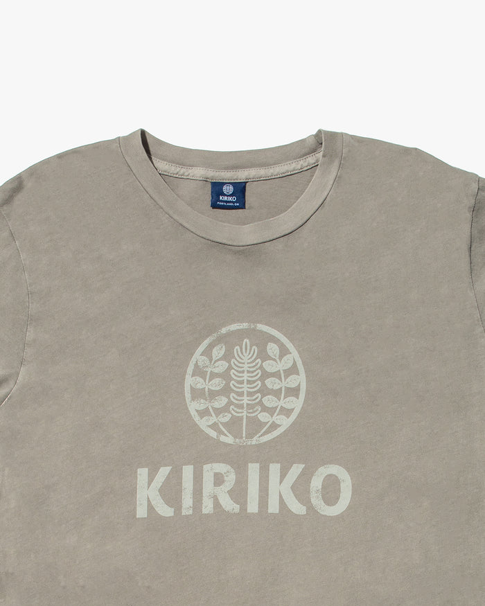 Kiriko Original Tee, 6oz Cotton, Printed Logo, Charcoal Grey