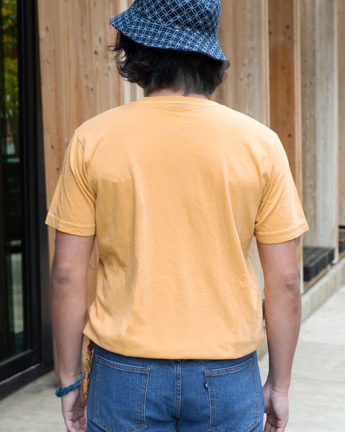 Kiriko Original Tee, 6oz Cotton, Printed Logo, Sunflower