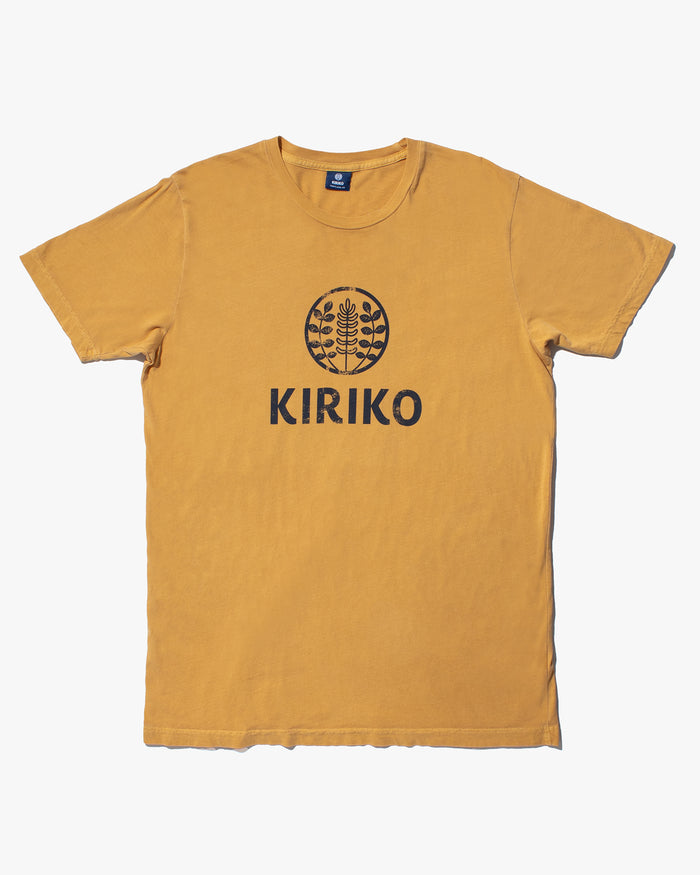 Kiriko Original Tee, 6oz Cotton, Printed Logo, Sunflower