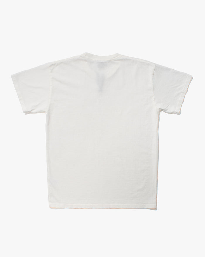 Kiriko Original Tee, 8 oz Cotton, White V-Henley